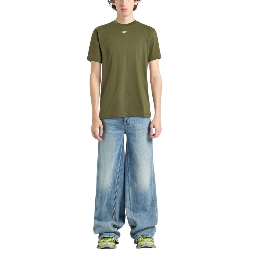 Off White Mens Off Stamp Cotton T-Shirt