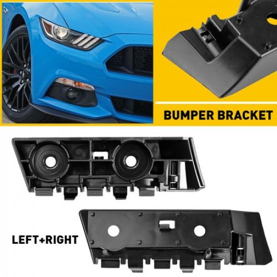 2x Front Bumper Brackets Retainer Support Mount LH+RH For 2015-2017 Ford Mustang