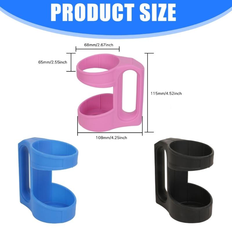 Silikonburkhållare Med Ergonomiskt Handtag Halkfria Grepp För Dryckesburk Perfekt För Utomhuscamping Picknick Partyn Lätt Att Rengöra Hållbara Design