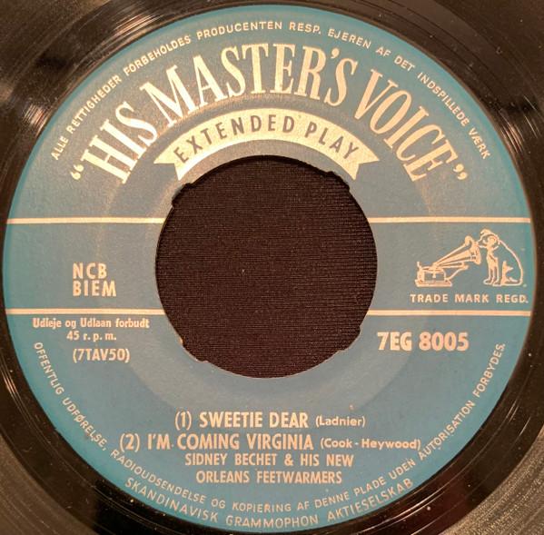 

7-дюймовая пластинка SIDNEY BECHET HIS NEW ORLEANS FEE Sweetie Dear 7EG8005 His Masters Vo UK Jazz Б/у