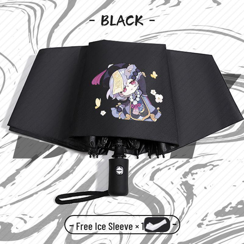 Genshin Impact Automatický skládací deštník s UV ochranou pro žáky základních škol - Odolný proti větru, pro slunečné i deštivé počasí