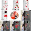 DIY Christmas Snowman Expression Magnetic Waterproof Sticker for Fridge, Garage Door, or Wall Decoration