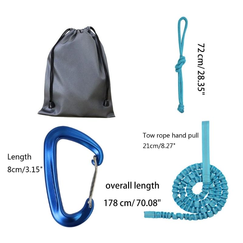 Durable Child Bike Tow Rope Bike Bungee Tow Rope for Kids, Bike Stretch Bungee Cord Easier Hill Climbs Cycling Tow Rope