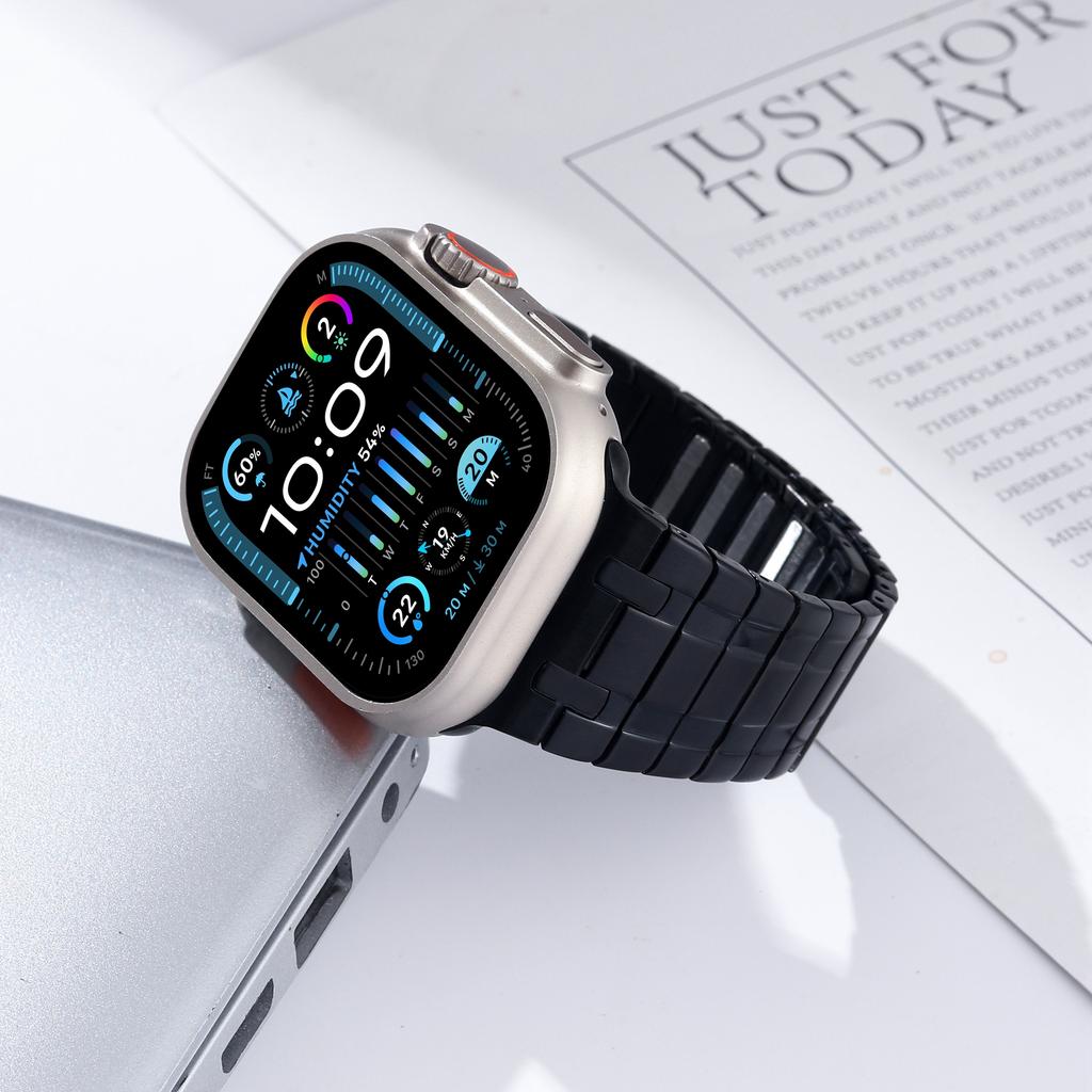 Smartwatch-Armband für Apple Watch Series 10 Ultra 9 8 7 SE 6 5 4 3 2 1 46mm 49mm 45mm 44mm 42mm Magnetisches Edelstahl-Armband