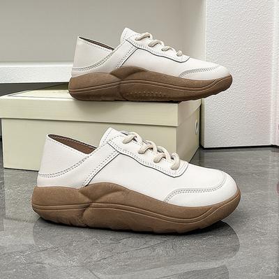 2024 Herbst neue leichte Mund Retro Low-Top dicksohlige Muffin Ein-Pedal Einzelne Schuhe bequeme lässige Damenschuhe 8116