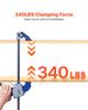 VEVOR Bar Clamps for Woodworking, 2-Pack 60.96 Cm One-Handed Clamp/Spreader, Quick-Grip F-Clamp with 154 Kg Load Limit