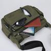 Men's Crossbody Bag Large Capacity Waterproof Shoulder Travel Bag Business Nylon Zipper Soft Backpack with Bottler Holder