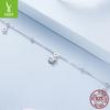 S925 Sterling Silver Butterfly Anklet Adjustable Wind Simple Versatile Butterfly Anklet Jewelry