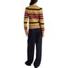 Polo Ralph Lauren Striped Crew Neck Button Knit Sweater Women Sweater 211972837-001