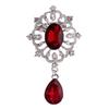 Elegant Water Drop Crystal Brooch - Versatile Diamond Pendant Pin for Clothing Accessories