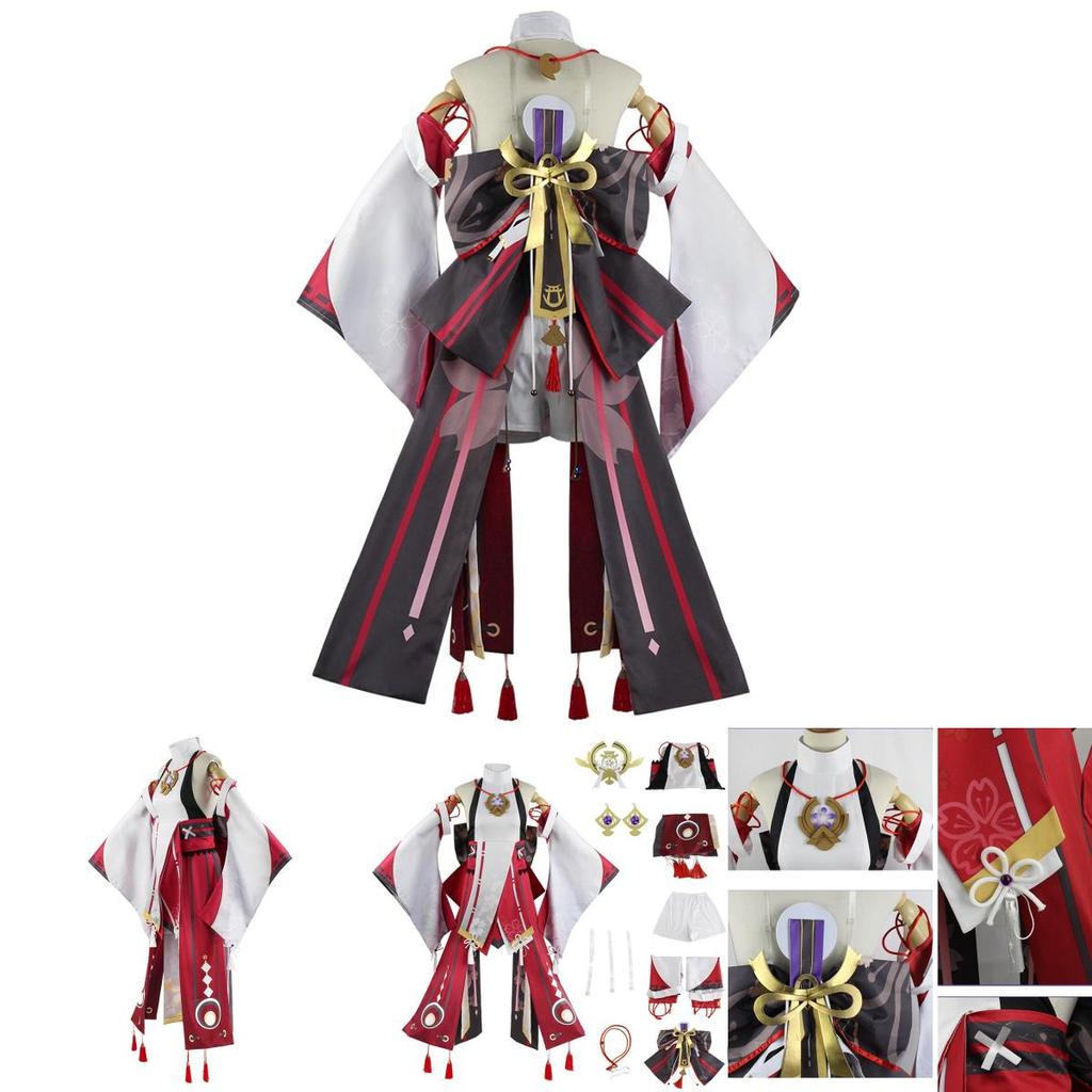 Yae Miko Guuji Yae Cosplay Costume Uniform Outfits For Halloween