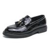 British Style Thick Soled Loafers for Men's Luxurious Dress Shoes Versatile for Banquets Weddings Offices Men's Business Shoes