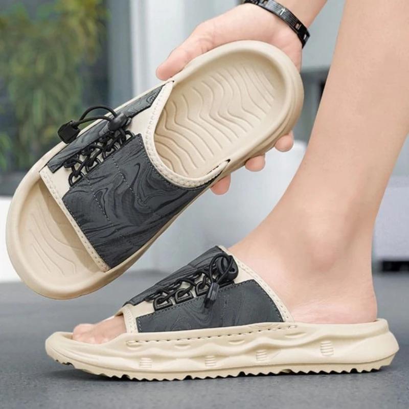 Fashion Slides Platform Beach Sabot Men's Shoe Soft Eva Male Slipper Original Cheap Shoes Liquidation High Quality Fashion Comfortable