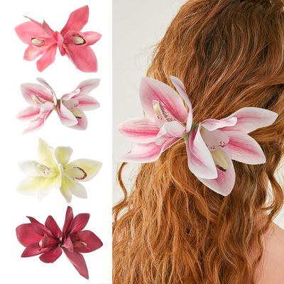 4Pcs/Set Simulation Bohemian Hair Clip Simple Forest Style Hair Accessory for Women Daily Wear