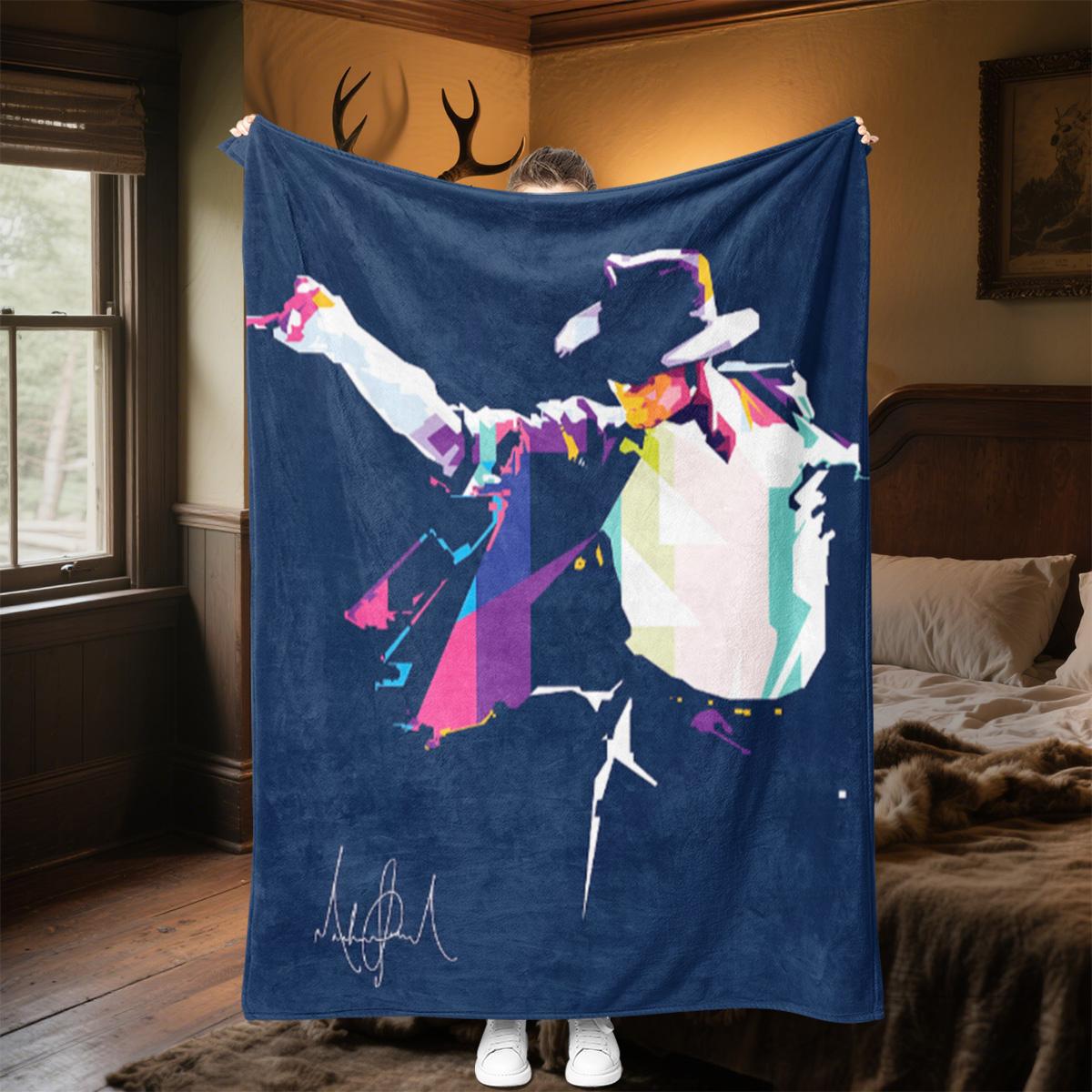 Michael Jackson Iconic Blanket Soft Comfortable All Seasons Perfect Gift Fans 80cm x 120cm