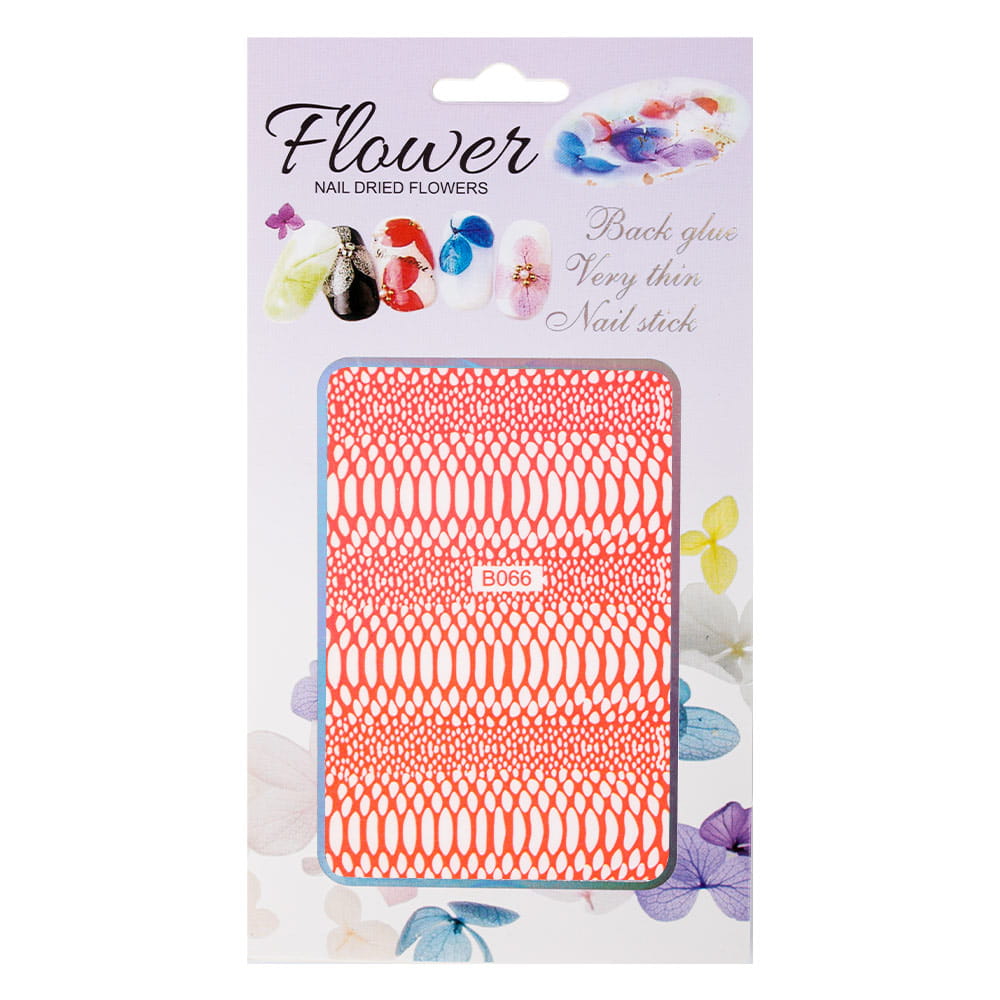 Nail Stickers Thin Self-adhesive Opalescent Snake Skin Snake Skin Light Pink