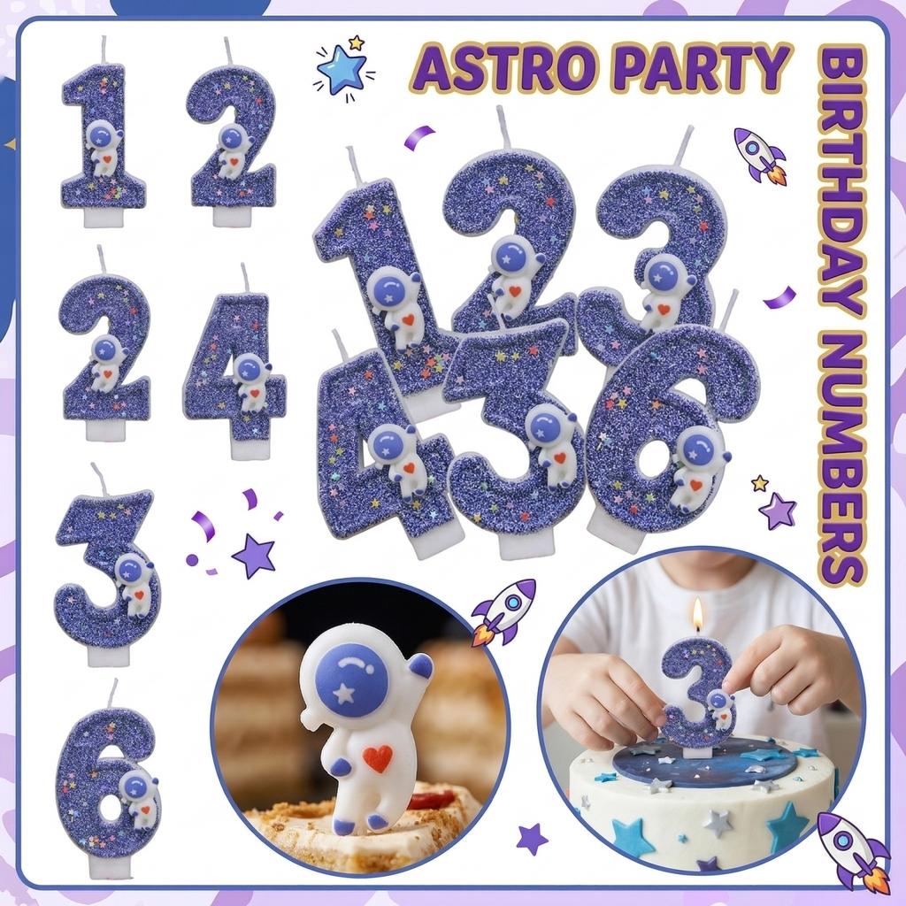 Fashion Cartoon Creative Birthday Candles Party Digital Candles
