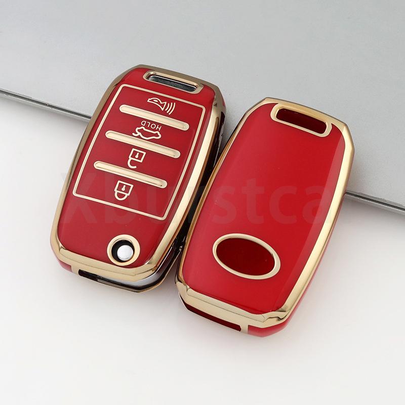 3/4 Buttons TPU Car Key Case For Kia Rio 3 K2 Ceed Cerato K3 Sportage 4 Picanto K5 Optima Sorento Forte Stinger 2017 2018