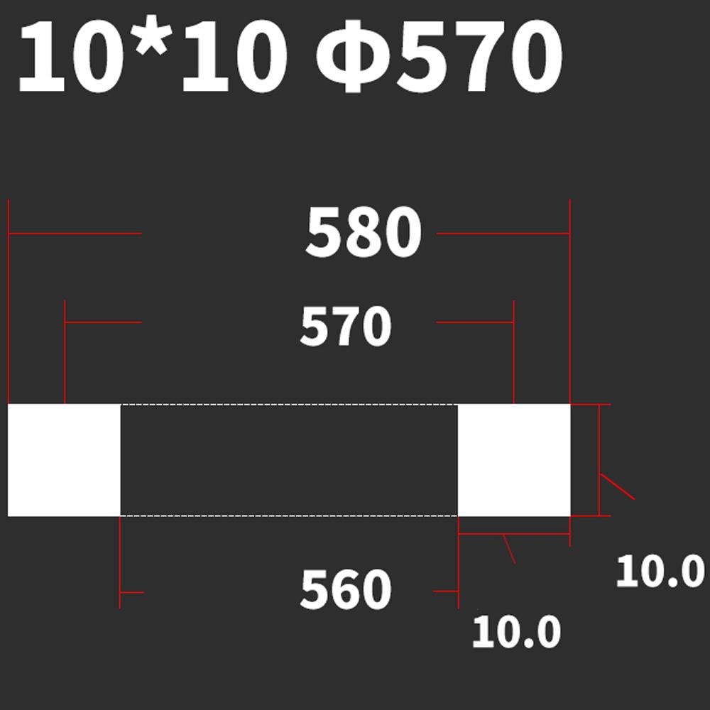 170-1220mm VMQ Silikonkautschuk 10mm Quadratische Dichtung Dichtungsstreifen Für Druck Runde Mannloch-Behälter Runde Mannloch-Tür Sanitär