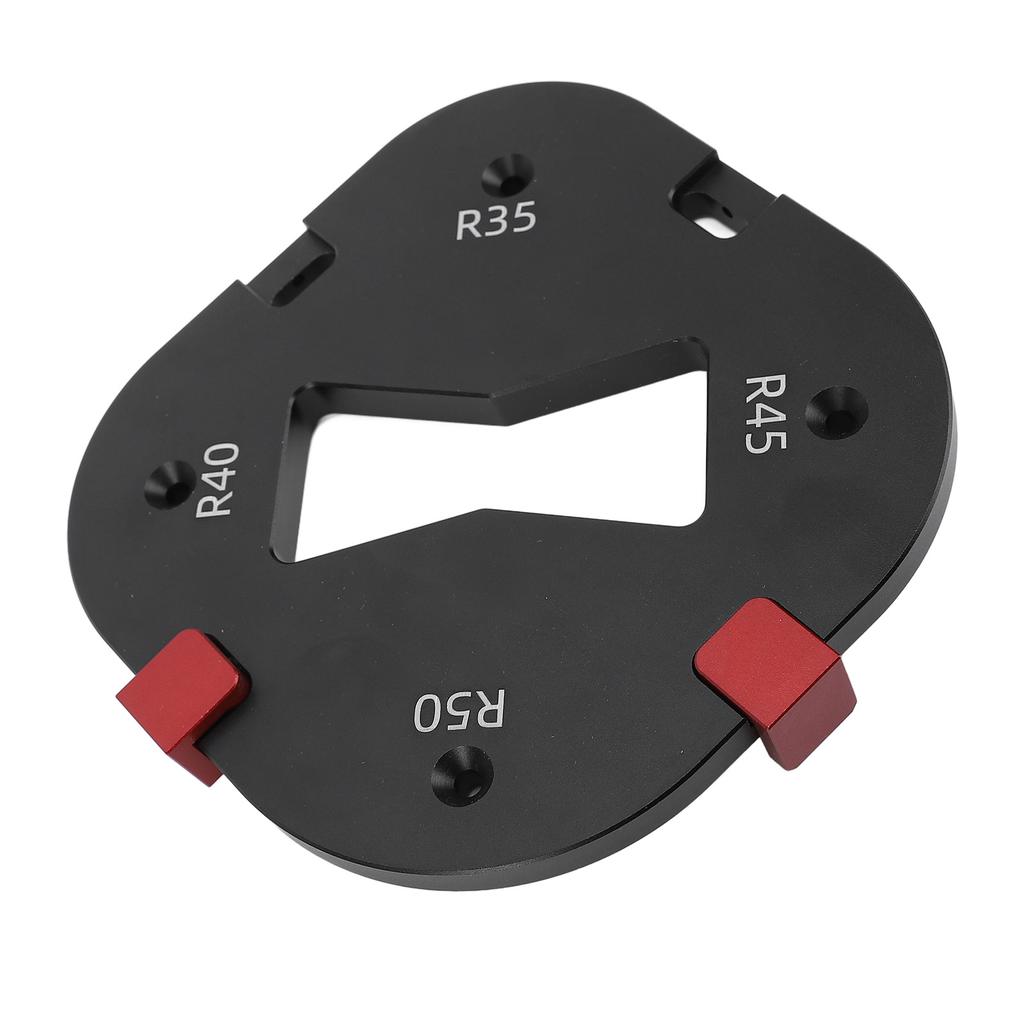 Round Corner Template with Locating Block R35 R40 R45 R50 Radius Routing Tool for Woodworking Carving Chamfering