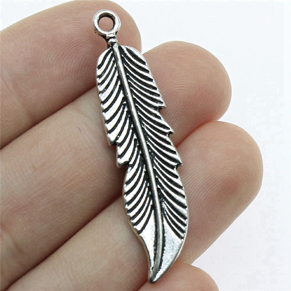 Feathers Leaf Nature Charm Antique Bronze Zinc Alloy Jewelry Making Supplies Bracelet Making Style Pendants
