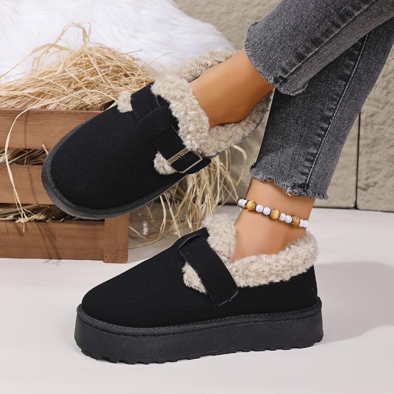 New Women's Shoes Snow Boots Thickened and Warm Thick-soled Cotton Shoes