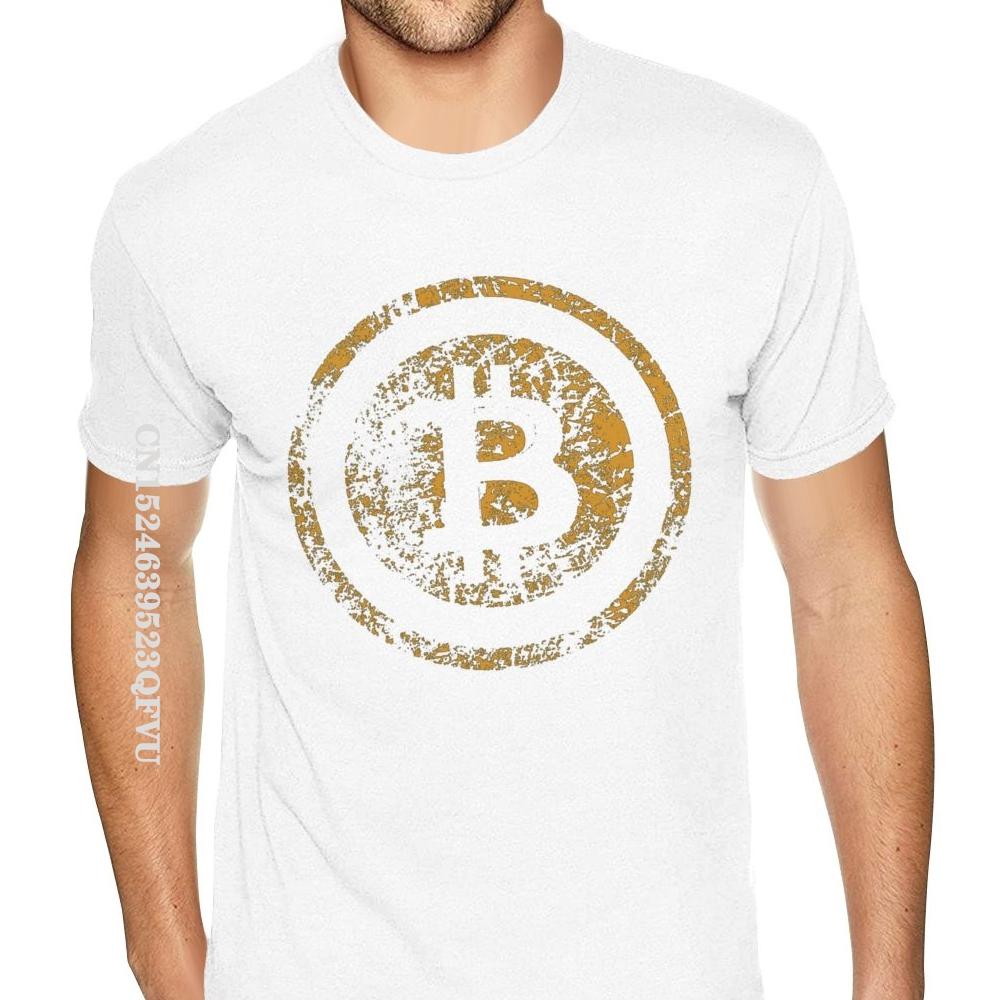 Vintage BTC Crypto Currency Bitcoin Wholesale T-Shirt Men Stylish Tees Tops Shirt New Coming Normal Cotton Men's T Shirt Normal