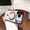 Luxury Glitter Plating Silicone Clear Soft Case For iPhone 17 Pro Max Magnetic Magsafe Ultra Thin Cover Shell For iPhone17ProMax