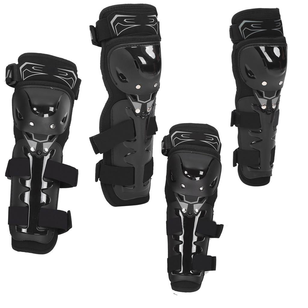 4Pcs Reflective Motorcycle Knee Elbow Guard Kit AntiFall Keep Warm Protective Pads