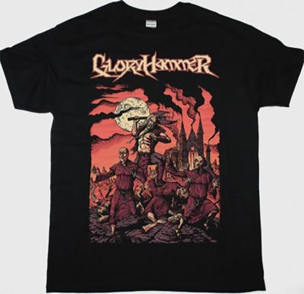 

Gloryhammer Hoots Monk Massacre Epic Power Metal Conquest New Black Premium Unisex T-Shirt L