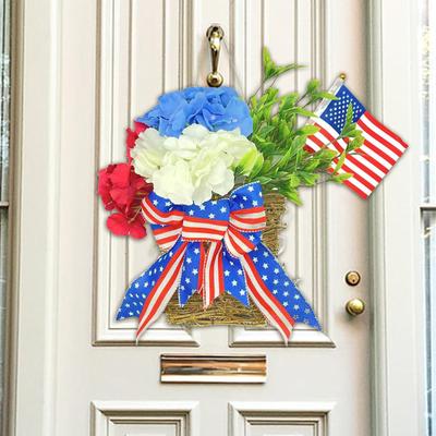 Ghirlanda per il 4 luglio Giorno dell'Indipendenza per Porta d'Ingresso Patriottica Americana