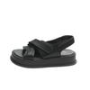 Simple design women's shoes New year's models go out soft-soled students Velcro sandals women