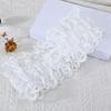 Women Girdle Embroidery Lace Flower Lace-up Wide Brim Waist Belt Adjustable Length Dresses Shirts Tops