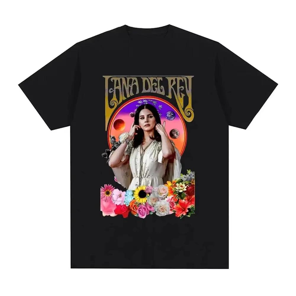 Singer Lana Del Rey Print T Shirt Women Fashion Hip Hop Men's Tshirts Streetwear Harajuku Short Sleeve T-Shirt Unisex Tee
