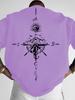 Minimalist Adventure Compass Streetwear Graphic Tshirt