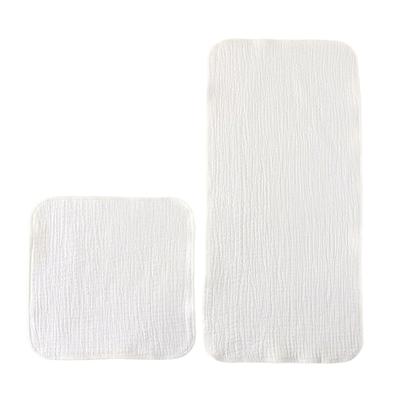 Baby Square Towel Small Washcloth, Soft and Absorbent Burp Cloth 4-Layer Bib for Newborns Gentle Face Wash Towel