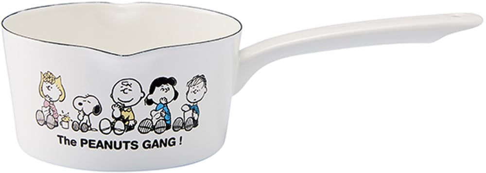 

PEANUTS Enamel Milk Pan 15cm Milk Pan Break Time