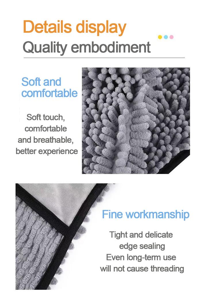 NEW Body Scrubber Cat Bath Towel Glove-Style Bathing Towel New Dog Drying Towel Quick-Dry Pet Living Supplies