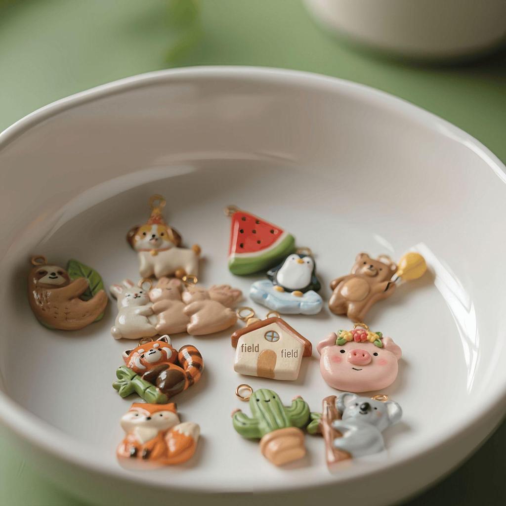 Stainless Steel Animal Fruit Series Pendants with Vacuum Electroplating