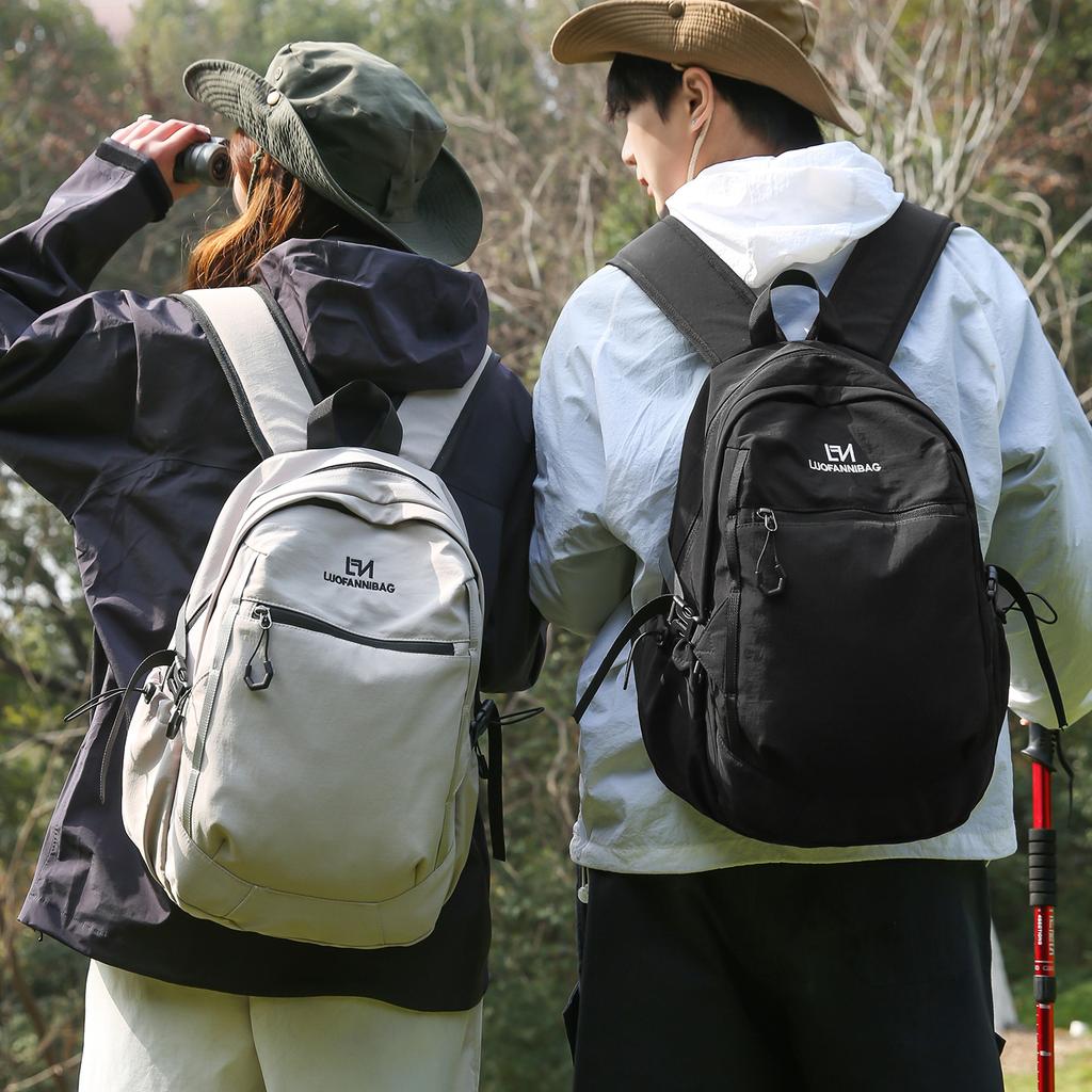 Schoolbag Lightweight Outdoor Mountaineering Bag Women's Simple Leisure Sports Backpack Men's High Value Travel and Play Small Backpack
