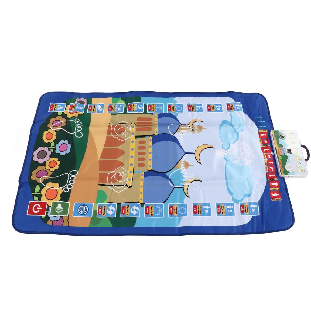 Electronic Children Prayer Mat 6 Languages Foldable Smart Intelligent Muslim Prayer Mat for Kids