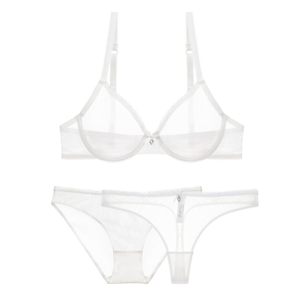 Set di biancheria intima sfoderata in rete Varsbaby 1 reggiseno+2 mutandine