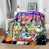 Happy Holiday Celebration Personalized Name Blanket Lightweight Customizable Blanket Warmthful Decor Perfect for Livingroom Nap Bed Living Room