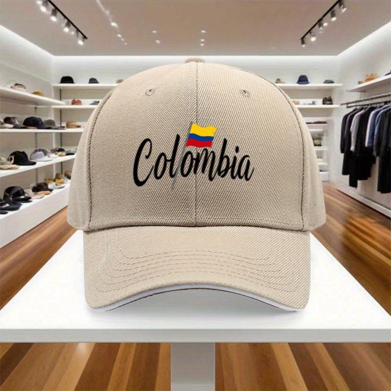 Colombia Flag Baseball Cap Adjustable Polyester Adult Outdoor Snapback Hat Unisex Travel