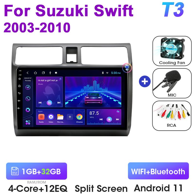 2 Din Android 12 Autoradio Für Suzuki Swift 2003 - 2010 Multimedia Video Player Navigation GPS 2din 4G Carplay Stereo Kopf Einheit