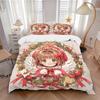 3pcs Cardcaptor Sakura Bedding Set 1 Soft Quilt Cover + 2 Pillowcases,  Suitable for All Seasons L007