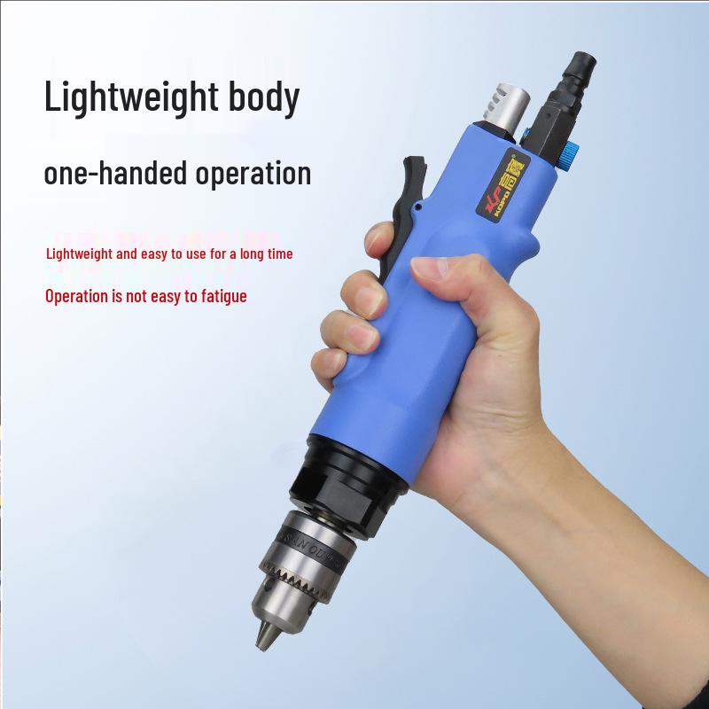 Gaobao Pneumatic Air Drill, 3/8" and 1/2", Variable Speed, Forward/Reverse, Powerful Straight Shank Drill.