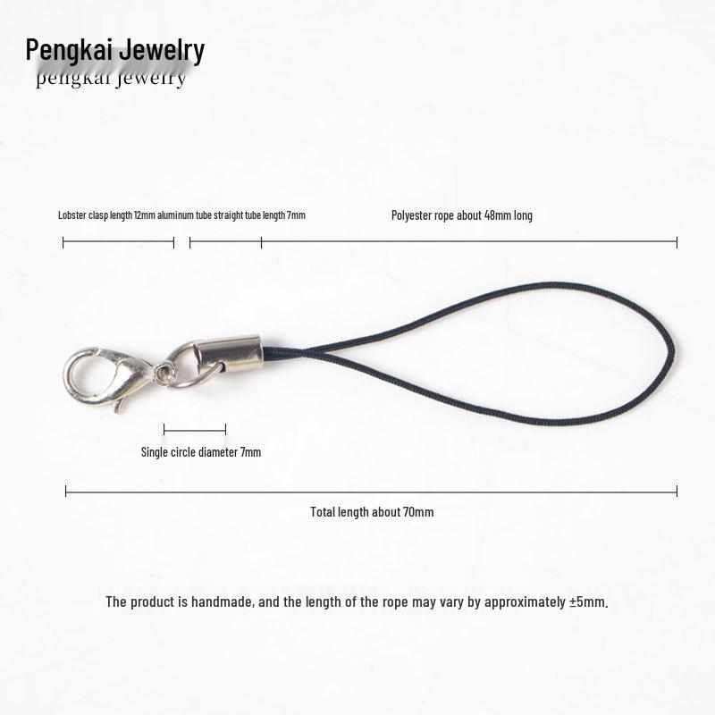 DIY Buntes Handy-Lanyard mit Karabinerverschluss – Handgefertigtes Schmuckaccessoire und Anhängerseil