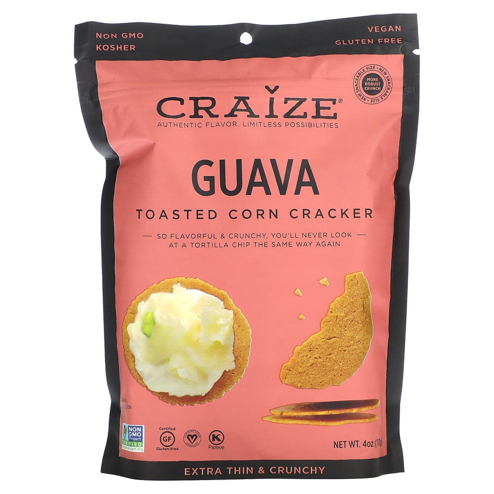 iHerb Baked Corn Cracker Guava, 113g (4oz)