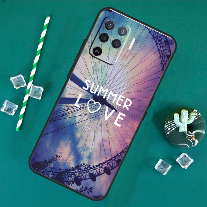 Nice summer Case For Oppo A60 A40 A80 A16 A76 A96 A18 A38 A58 A78 A98 A91 A15 A17 A74 A94 A54 A57S Cover